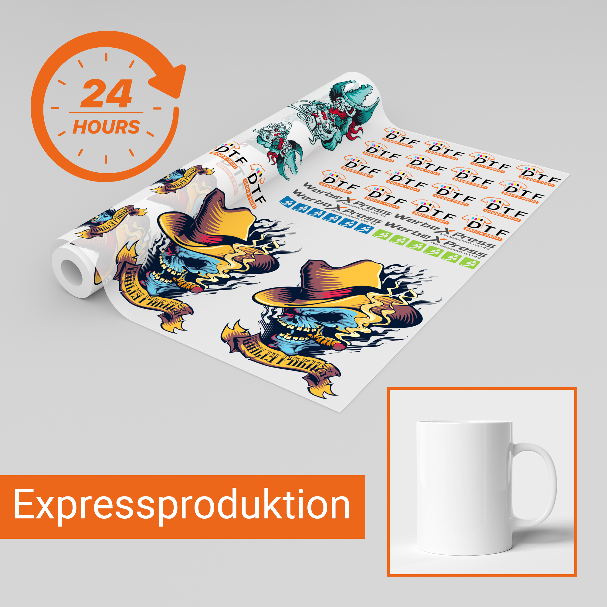 Sublimationsdruck für Tassen (100 x 190 mm)