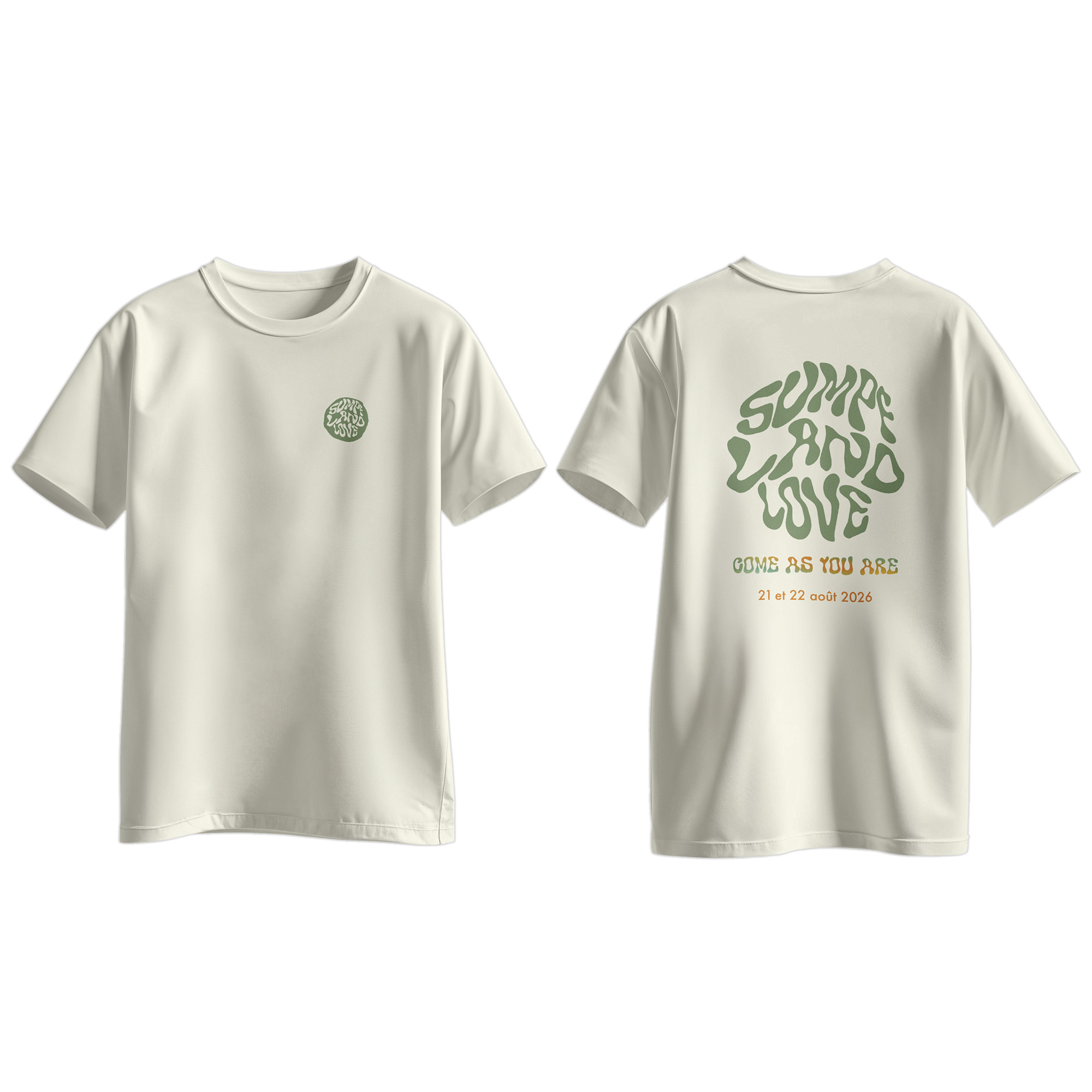 Sumpfland Festival T-Shirt 2026 Motiv: 1 Farbe: Back to Nature