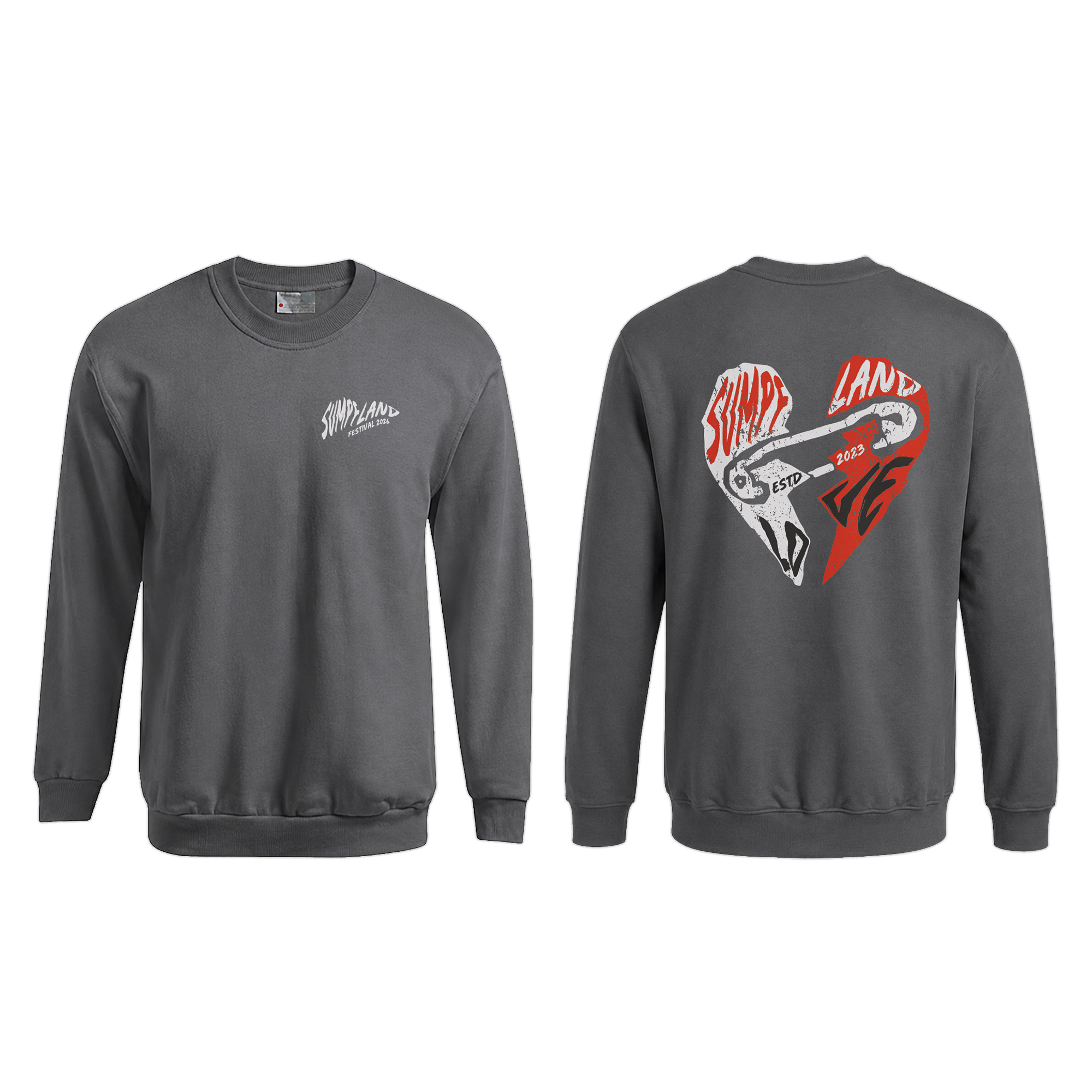 Sumpfland Festival Pullover 2026 Motiv: 3 Farbe: Graphit