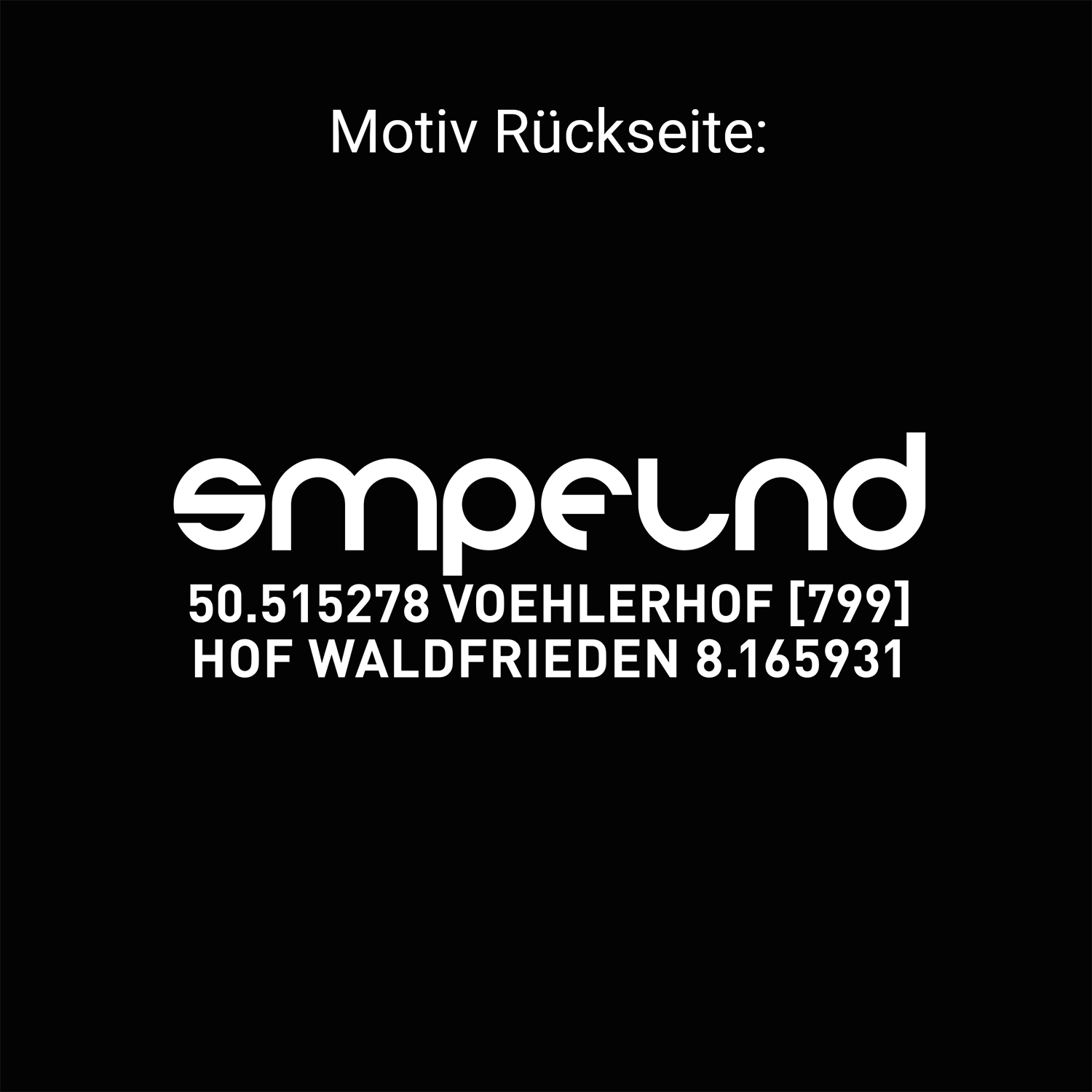 Sumpfland Festival Hoodie in Schwarz